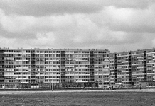 831029 Gezicht op enkele flatgebouwen in de wijk Overvecht te Utrecht.